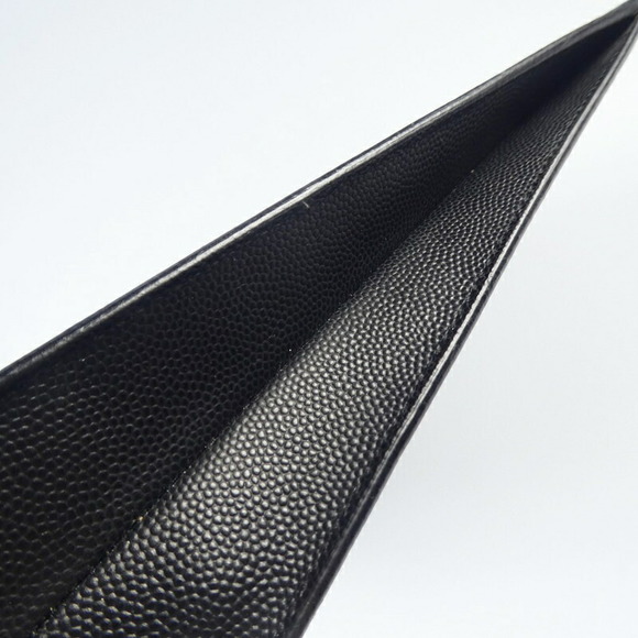 SAINT LAURENT Clutch Bag Grain Textured Leather Black - Picture 11 of 15